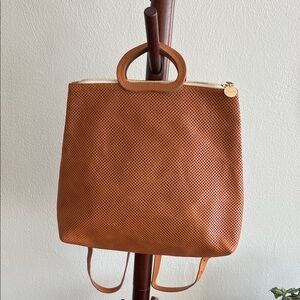 Clare V. Perforated Marcelle Backpack